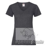 Lady-fit Valueweight V-neck T